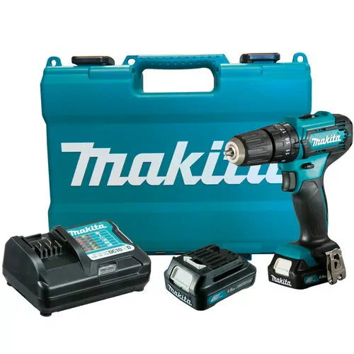 Taladro Atornillador de Impacto 3/8" a Batería 12V con 2 Baterías y Maletín
